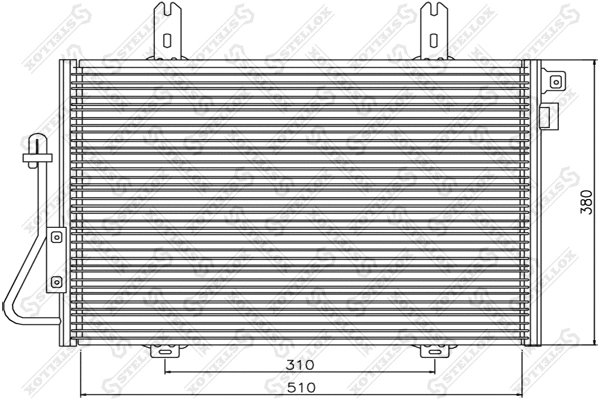Condenseur, climatisation STELLOX 10-45041-SX