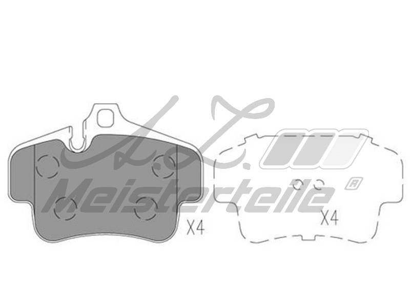 Kit de plaquettes de frein, frein à disque A.Z. Meisterteile AZMT-44-022-2045
