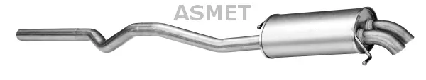 Silencieux arrière ASMET 04.109