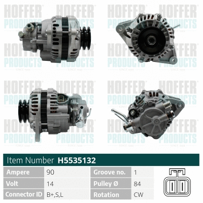 Alternateur HOFFER H5535132