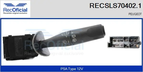 Commutateur de colonne de direction RECOFICIAL RECSLS70402.1