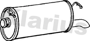 Silencieux arrière KLARIUS 210031