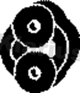 Support, silencieux KLARIUS 420289