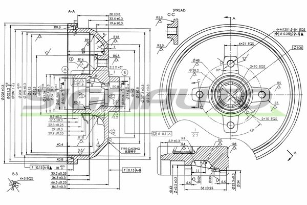 Tambour de frein SIGMAUTO DR5139