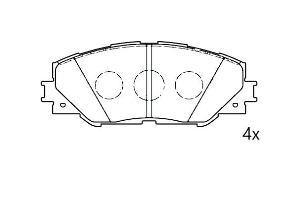 Kit de plaquettes de frein, frein à disque Omnicraft 2677755