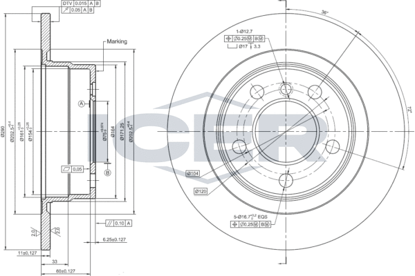 Disque de frein ICER 78BD4667-2