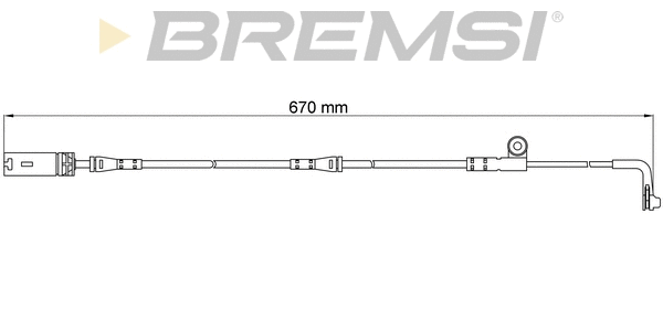 Contact d'avertissement, usure des plaquettes de frein BREMSI WI0602