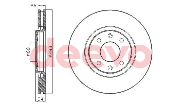 Disque de frein DEEVO BD13180