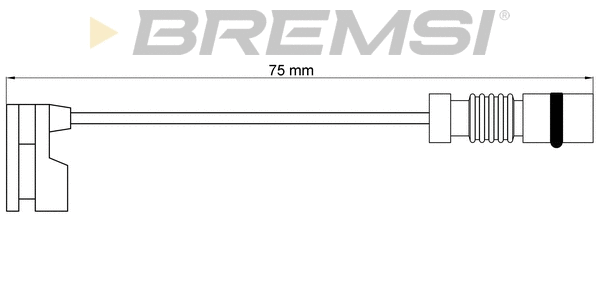 Contact d'avertissement, usure des plaquettes de frein BREMSI WI0598