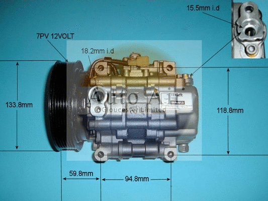 Compresseur, climatisation AUTO AIR GLOUCESTER 14-3491R