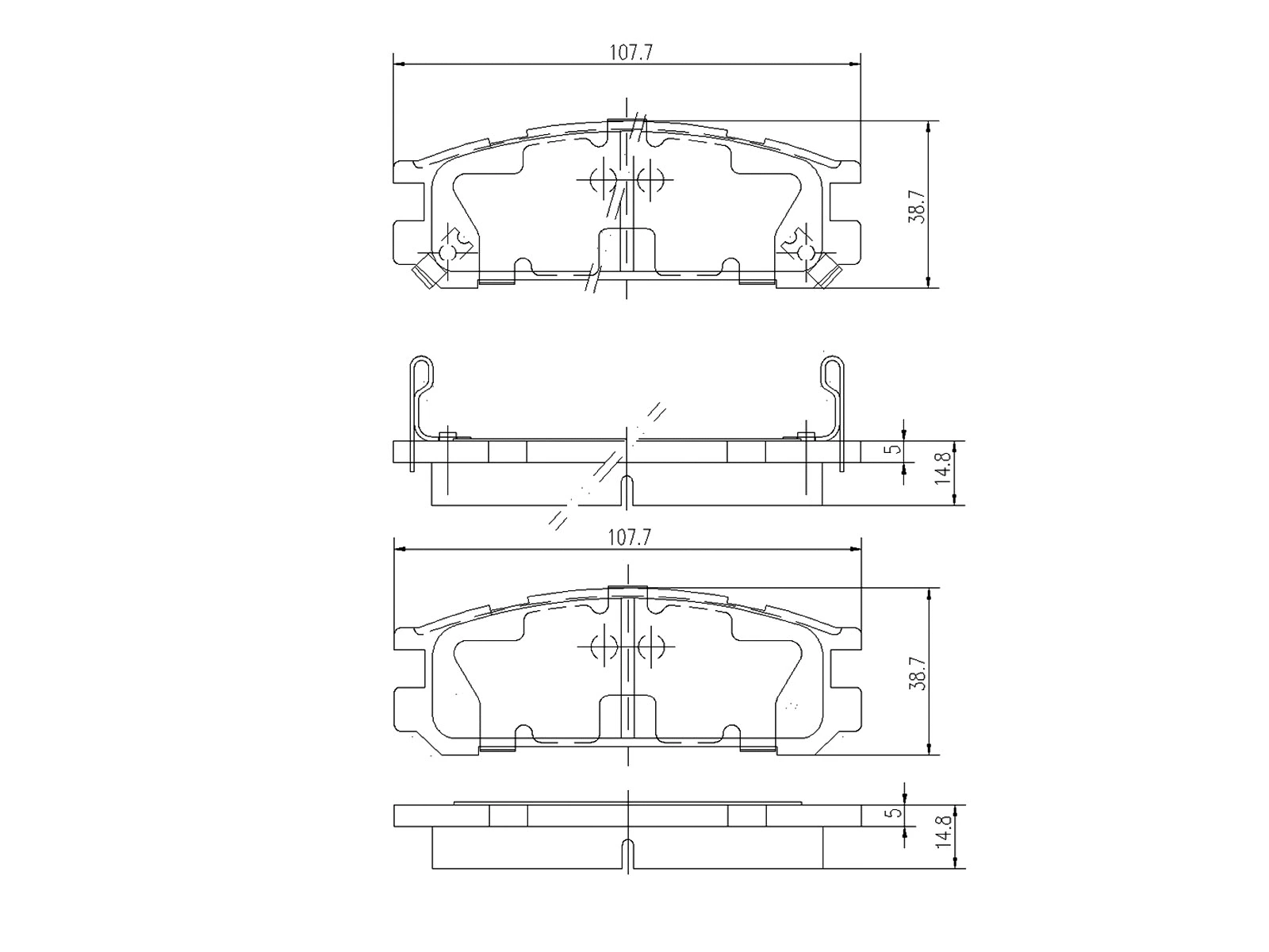 Kit de plaquettes de frein, frein à disque A.Z. Meisterteile AZMT-44-022-1403