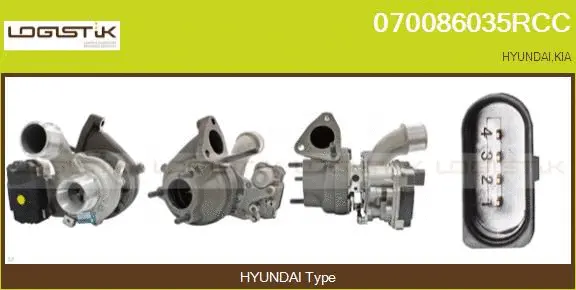 Turbocompresseur, suralimentation LGK 070086035RCC