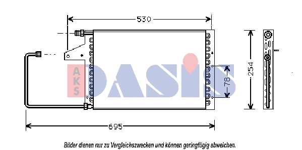 Condenseur, climatisation AKS DASIS 062010N
