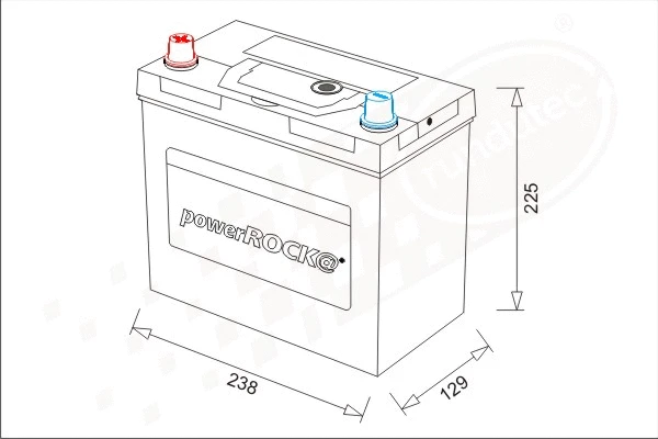 Batterie de démarrage powerROCK BAT045LCN