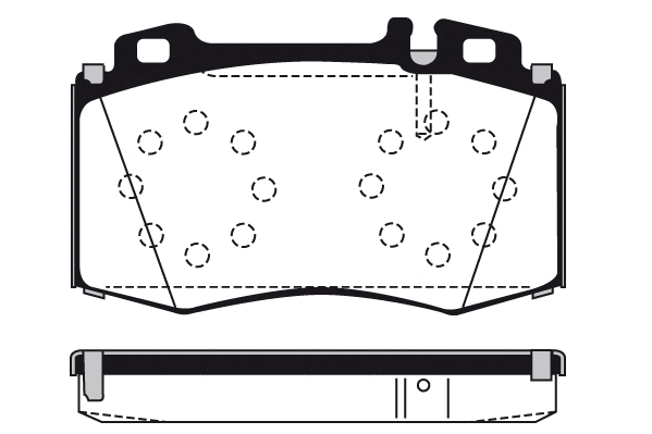 Kit de plaquettes de frein, frein à disque Technika 01603