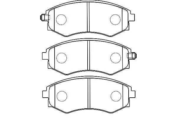 Kit de plaquettes de frein, frein à disque KAVO PARTS KBP-7508