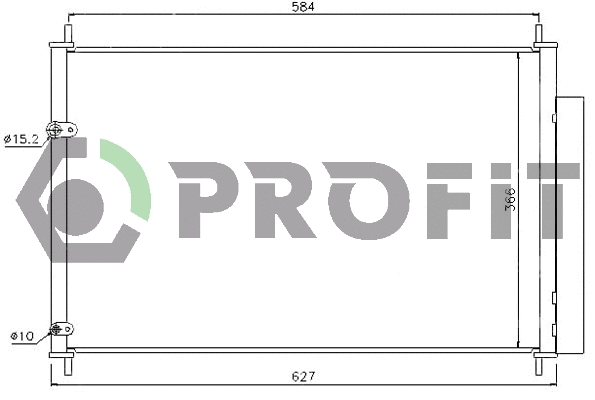 Condenseur, climatisation PROFIT PR 2029C1