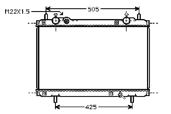 Radiateur, refroidissement du moteur ORDONEZ 2061031