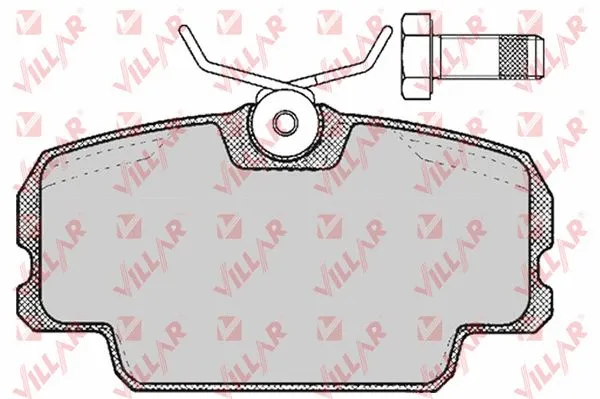 Kit de plaquettes de frein, frein à disque VILLAR 626.0273