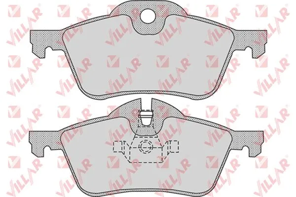Kit de plaquettes de frein, frein à disque VILLAR 626.0851