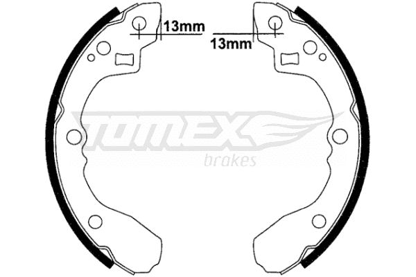 Jeu de mâchoires de frein TOMEX Brakes TX 22-33