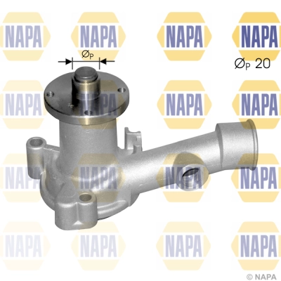 Pompe à eau, refroidissement du moteur NAPA NWP1178