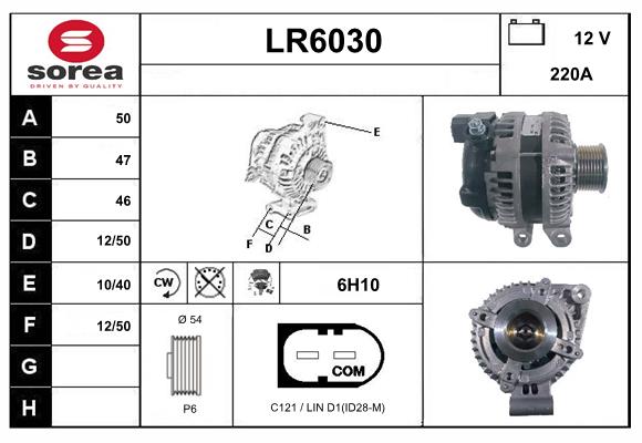 Alternateur SERA LR6030