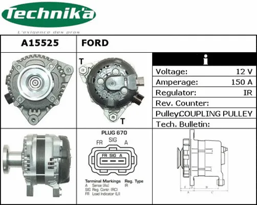 Alternateur Technika A15525