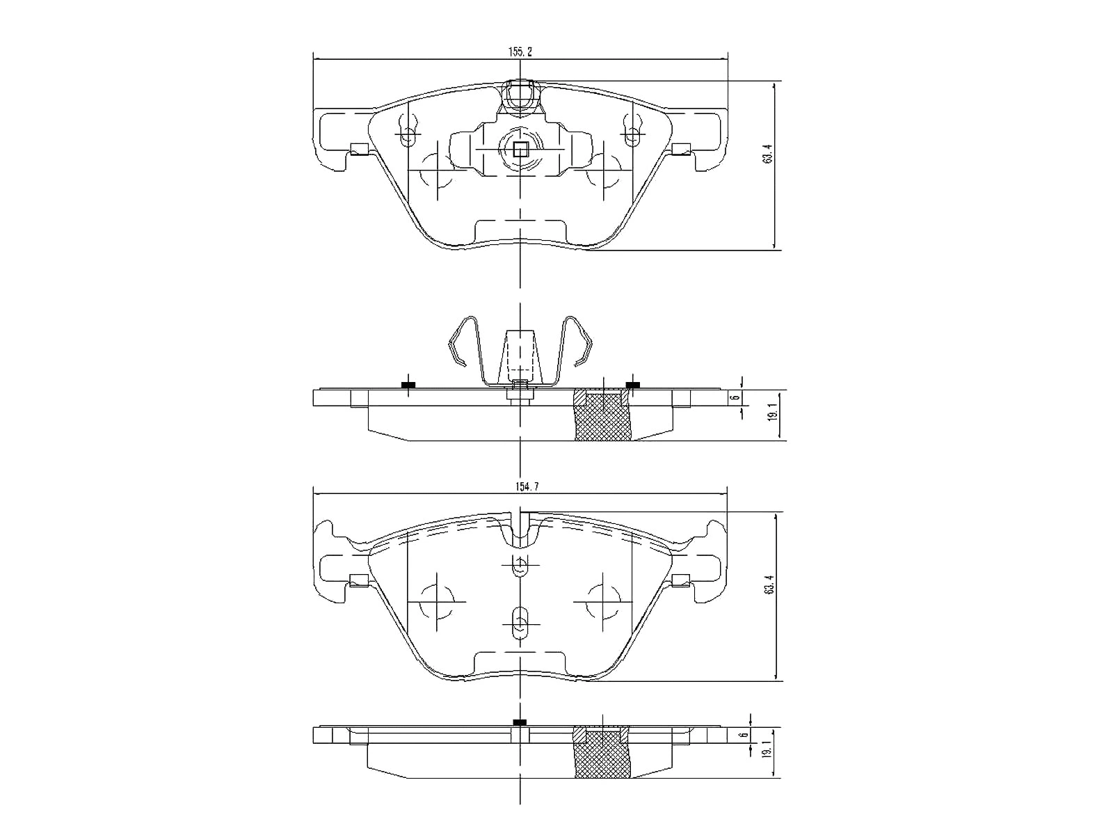 Kit de plaquettes de frein, frein à disque A.Z. Meisterteile AZMT-44-022-1217