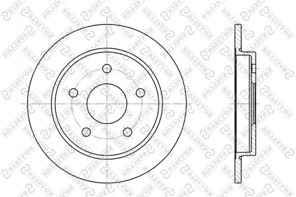 Disque de frein STELLOX 6020-2522-SX