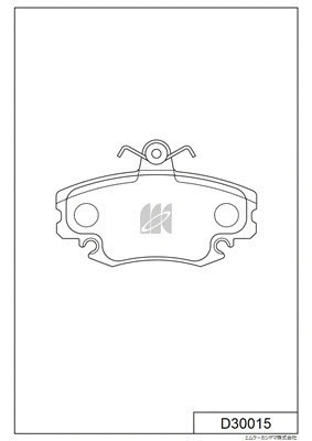 Kit de plaquettes de frein, frein à disque MK Kashiyama D30015