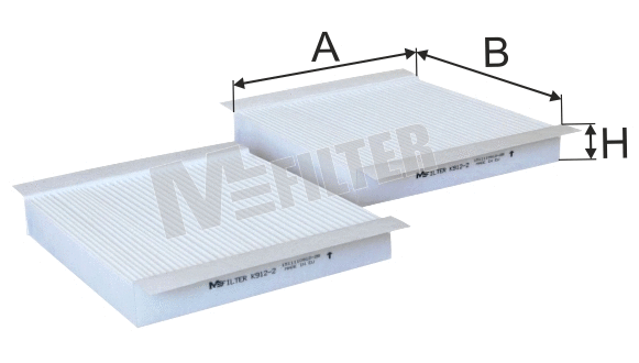 Filtre, air de l'habitacle MFILTER K 912-2