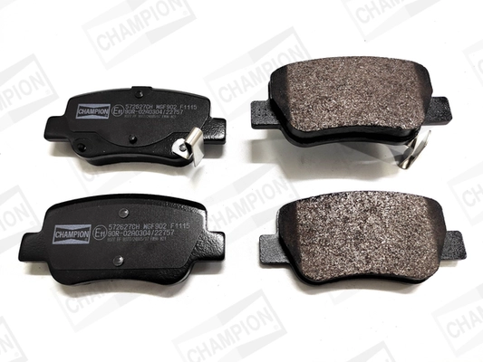 Kit de plaquettes de frein, frein à disque CHAMPION 572627CH