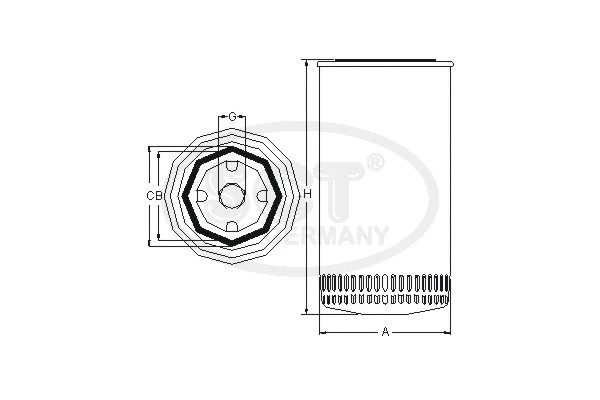 Filtre hydraulique, correcteur d'assiette SCT - MANNOL SM 5757