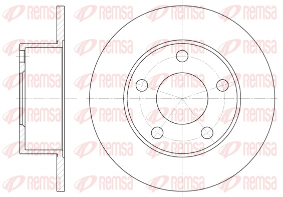 Disque de frein REMSA 6121.00