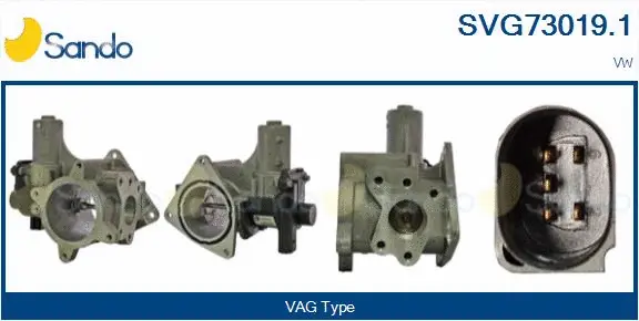 Vanne EGR SANDO SVG73019.1
