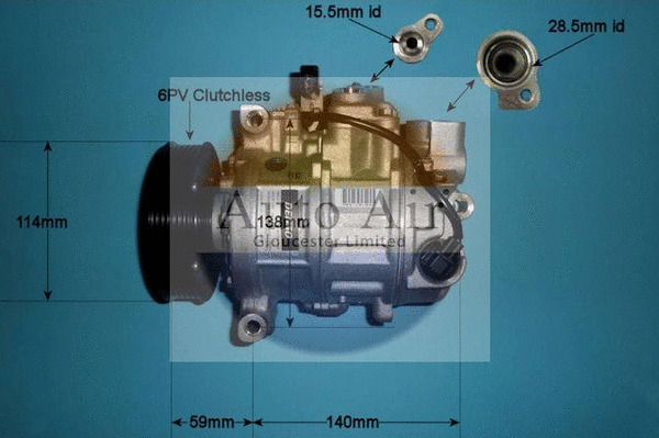 Compresseur, climatisation AUTO AIR GLOUCESTER 14-0085