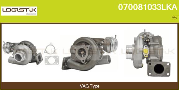 Turbocompresseur, suralimentation LGK 070081033LKA