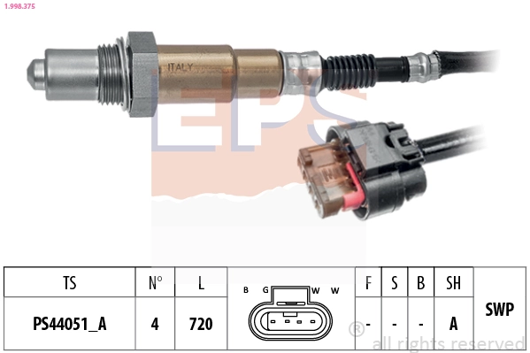 Sonde lambda EPS 1.998.375