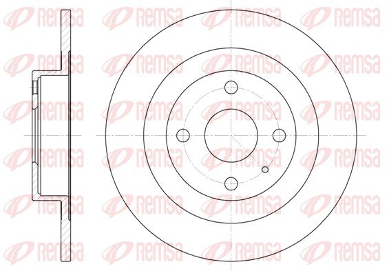 Disque de frein REMSA 6833.00
