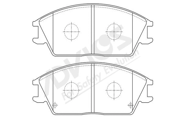 Kit de plaquettes de frein, frein à disque ADVICS-SEA R1N022Y