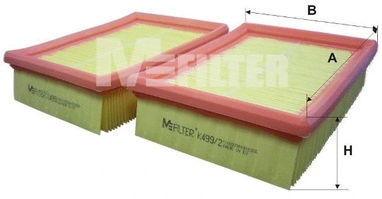 Filtre à air MFILTER K 499-2