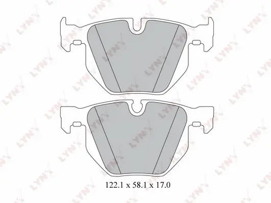 Kit de plaquettes de frein, frein à disque LYNXAUTO BD-1419