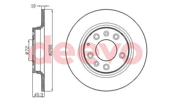 Disque de frein DEEVO BD16160