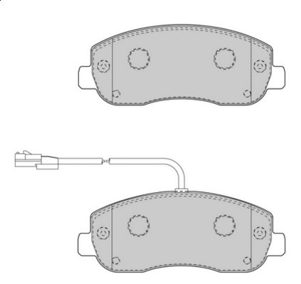 Kit de plaquettes de frein, frein à disque Omnicraft 2143217