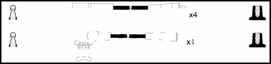 Kit de câbles d'allumage LEMARK HOES706