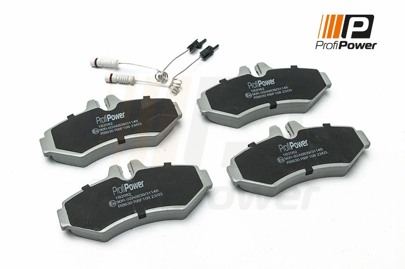 Kit de plaquettes de frein, frein à disque ProfiPower 1B2082