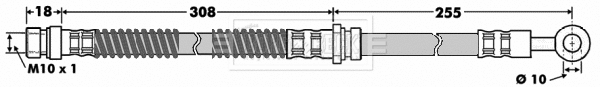 Flexible de frein BORG & BECK BBH7501