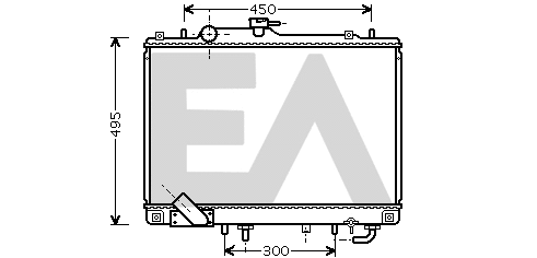 Radiateur, refroidissement du moteur EACLIMA 31R51072