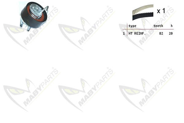 Kit de courroie crantée MABYPARTS OBK010242